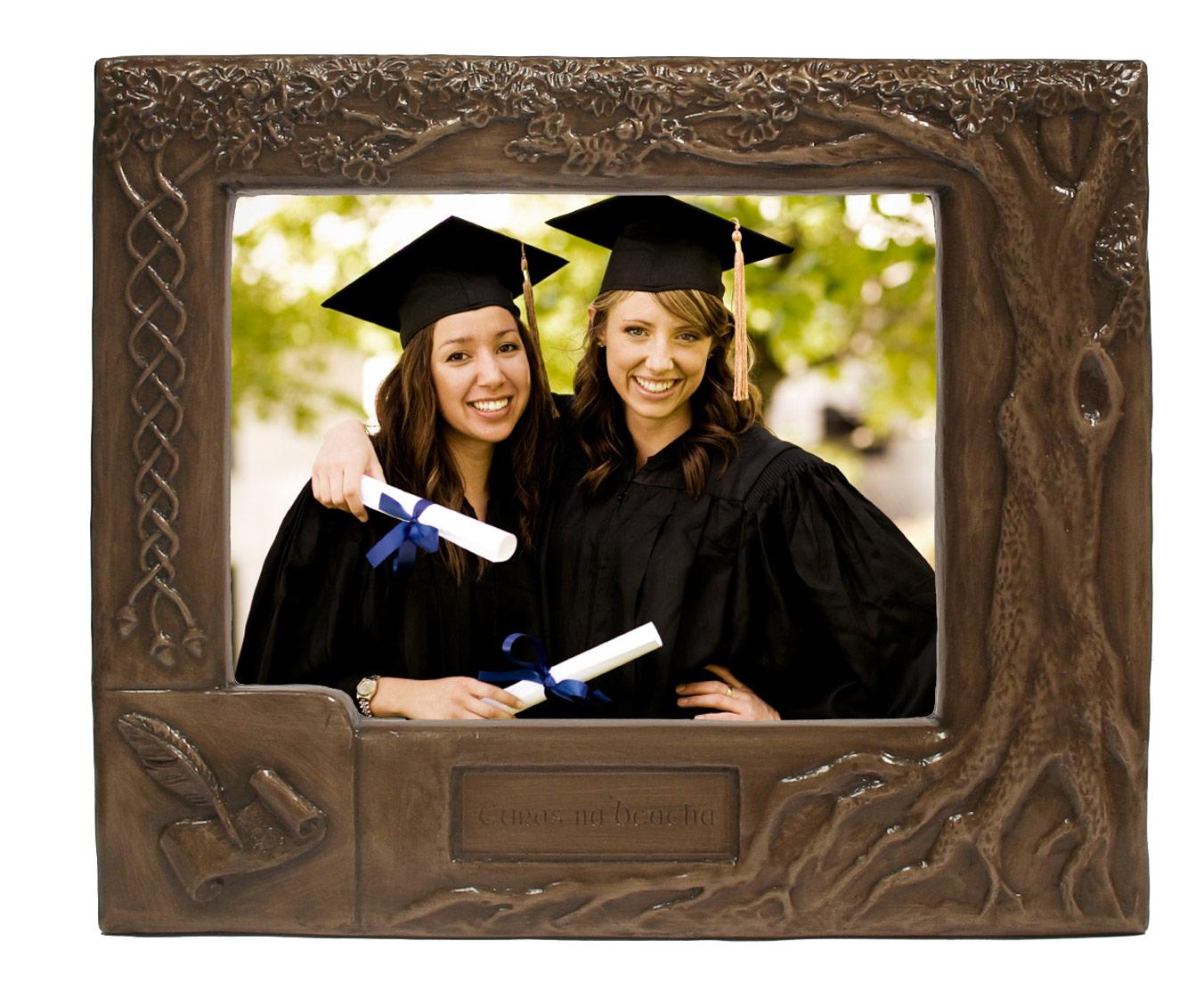 Personalised Bronze Graduation Photo Frame view 2