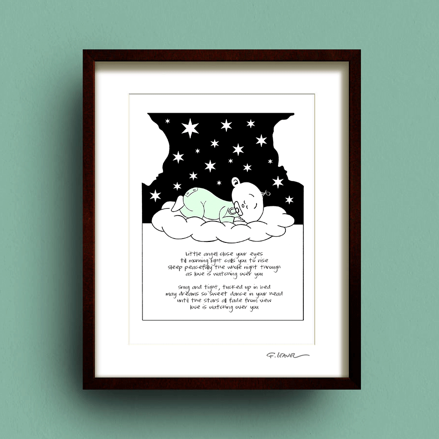 Watching Over You Framed Print view 2