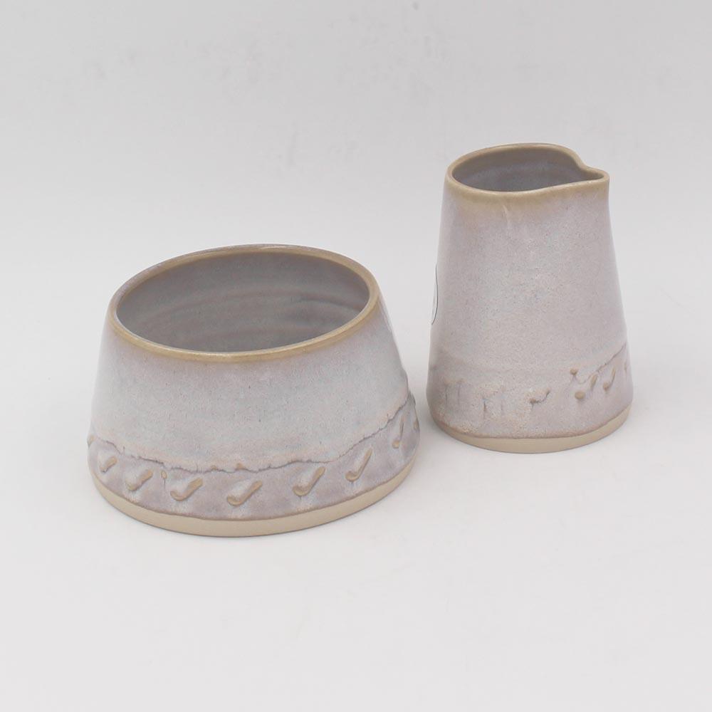 Creamer & Sugar Set Irish Pottery view 3