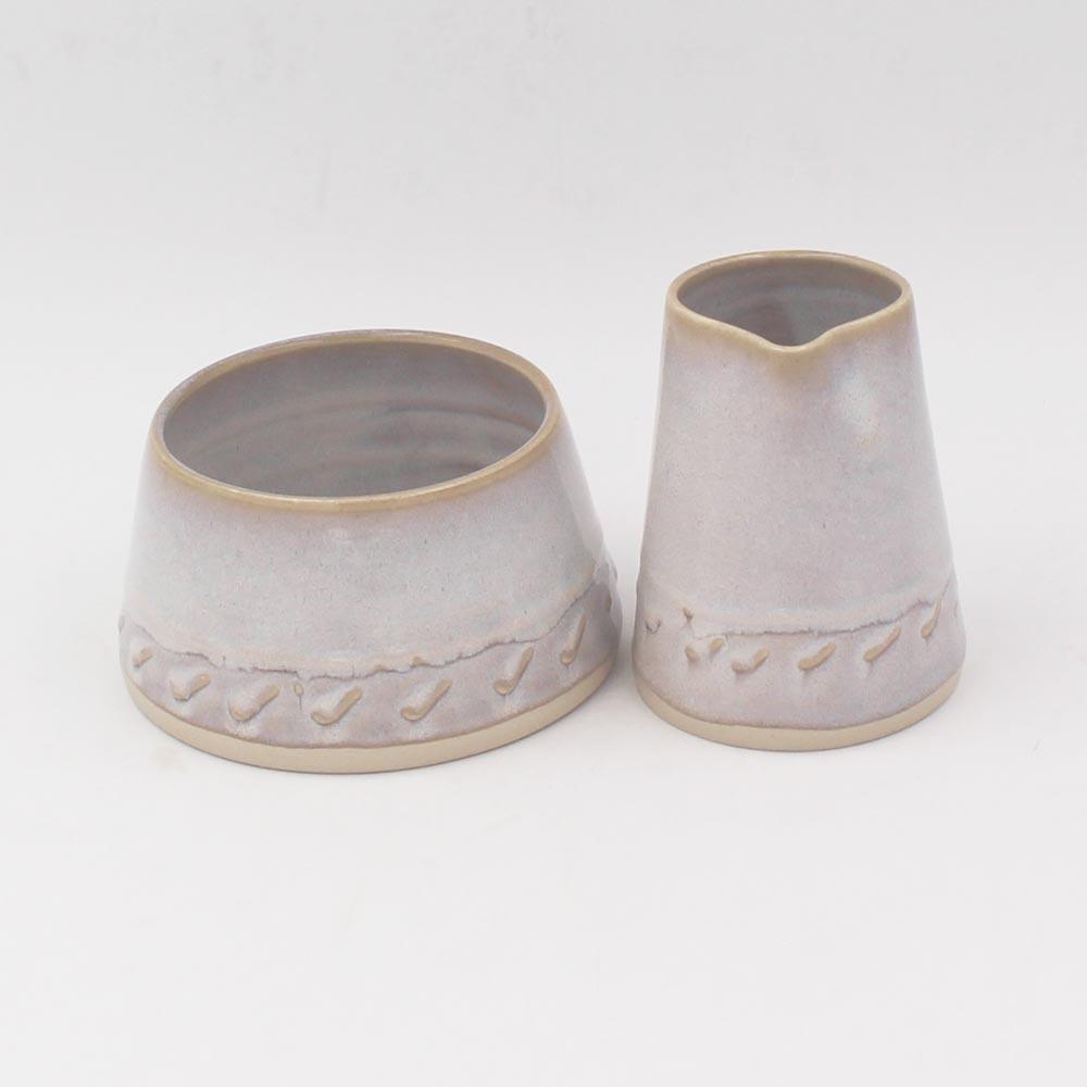 Creamer & Sugar Set Irish Pottery view 2