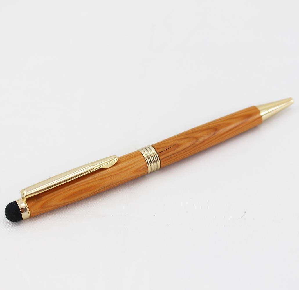 Yew Wooden Stylus Pen view 2