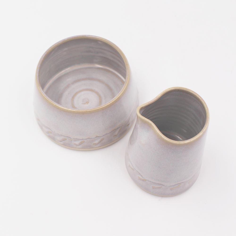 Creamer & Sugar Set Irish Pottery view 4