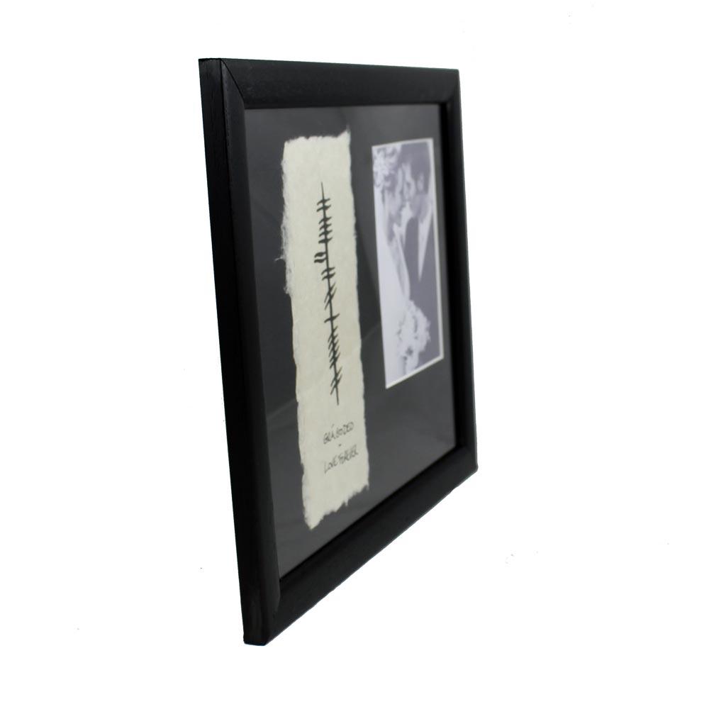 Personalised Love Forever Ogham Photo Frame view 3