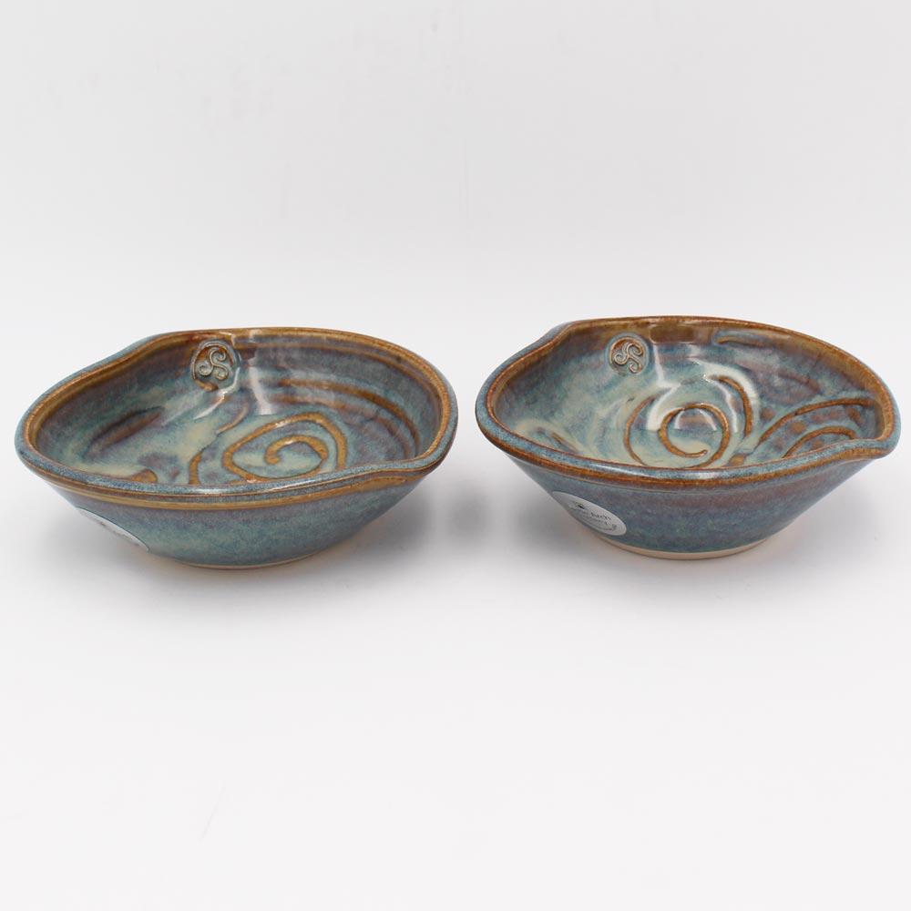 Castle Arch Pottery Set of 2 Heart Dipping Bowls view 2