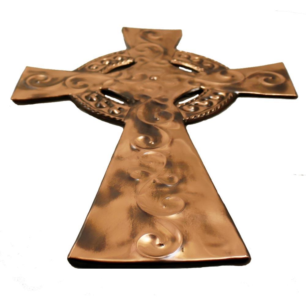 Copper Celtic Cross Wall Art view 2