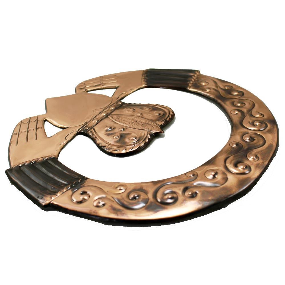 Claddagh Ring Copper Wall Art view 3