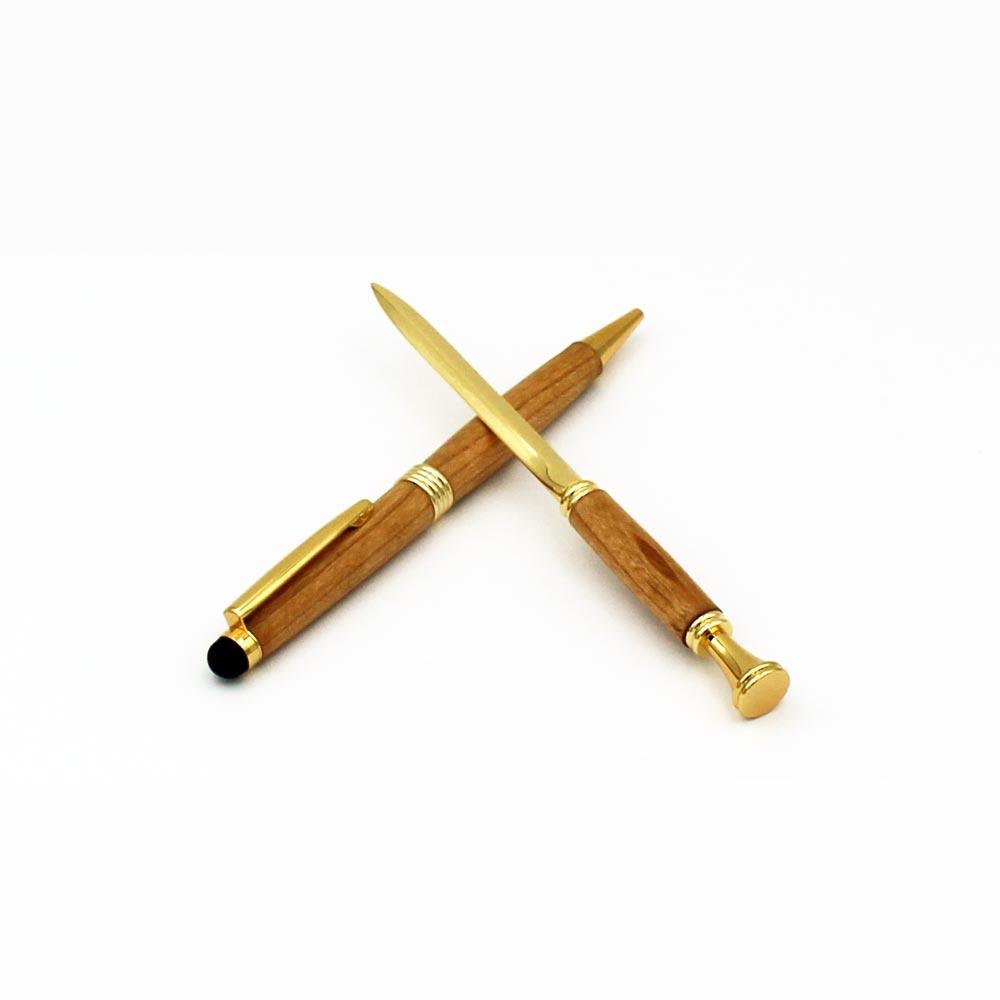 Cherry Wooden Pen & Letter Opener Gift Set view 3