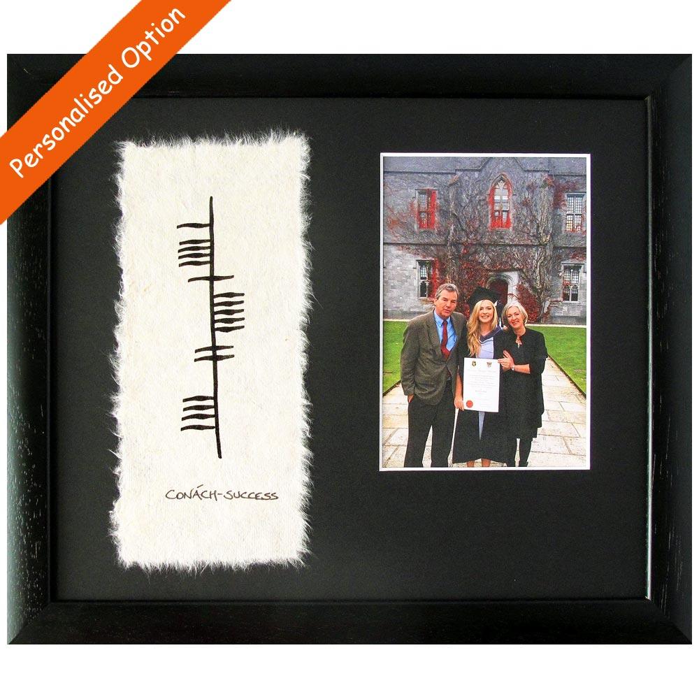 Graduation Ogham Style Photo Frame view 3