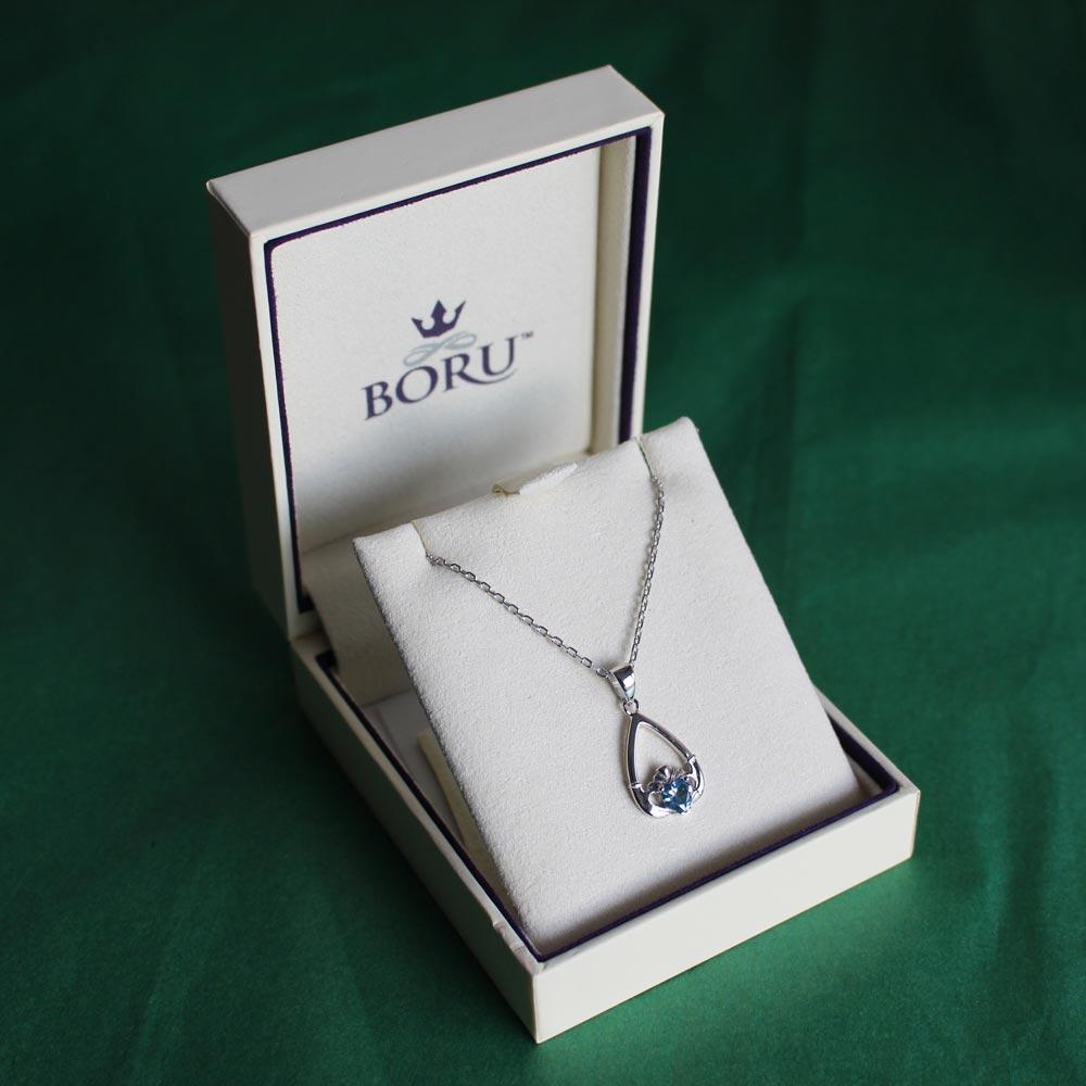Claddagh Birthstone Necklace (all months) view 15
