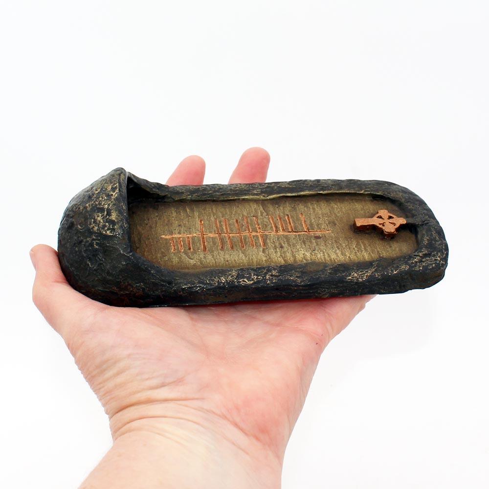 Holy Water Font Ogham Style view 5