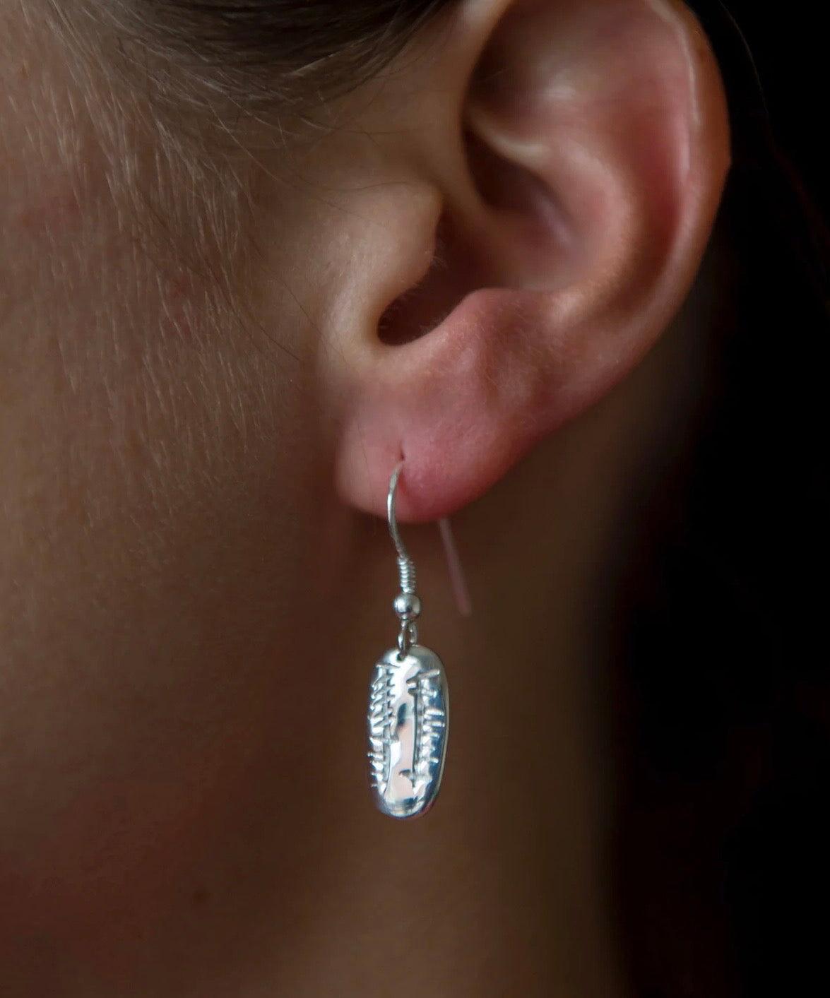 Soulmate – Anam Cara Silver Earrings view 2