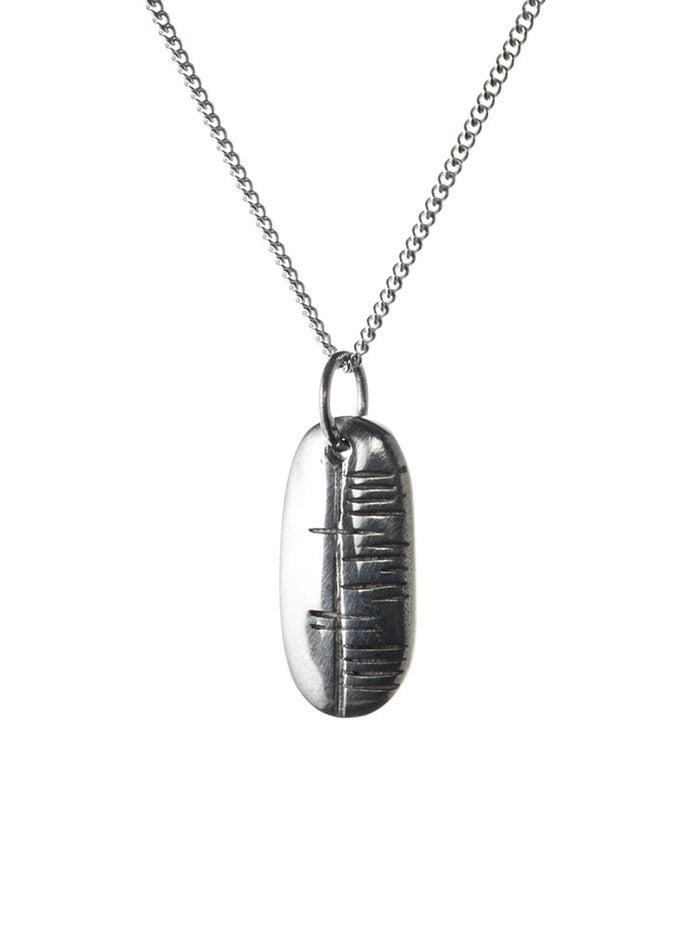 Happiness-Sonas Ogham Silver Pendant view 2