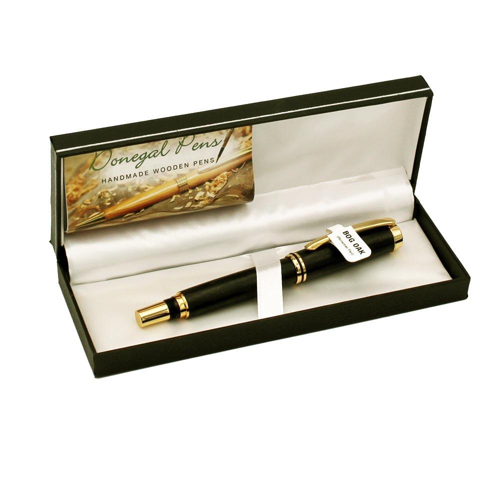 Wooden Rollerball Pen (Bog Oak) view 2