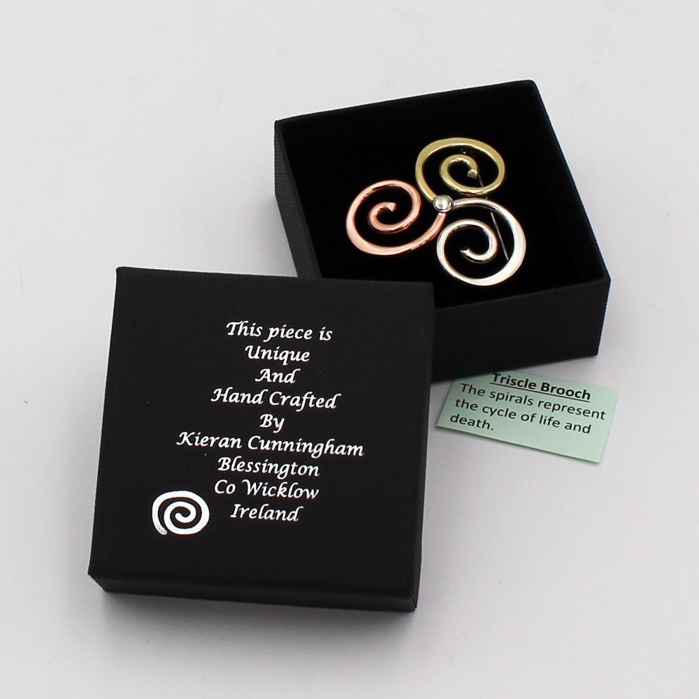 Triscle Celtic Brooch view 2