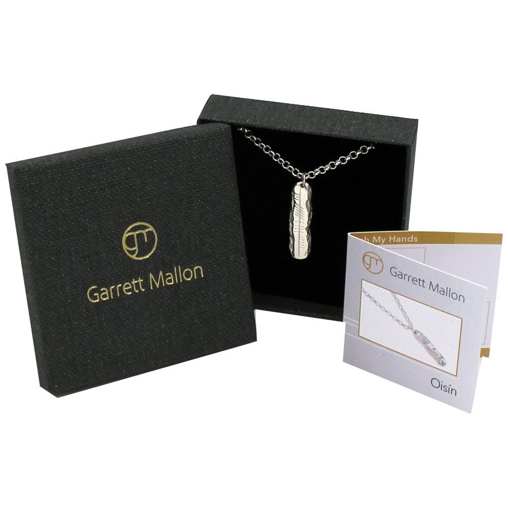 Ogham Neart-Strength Silver Pendant view 2