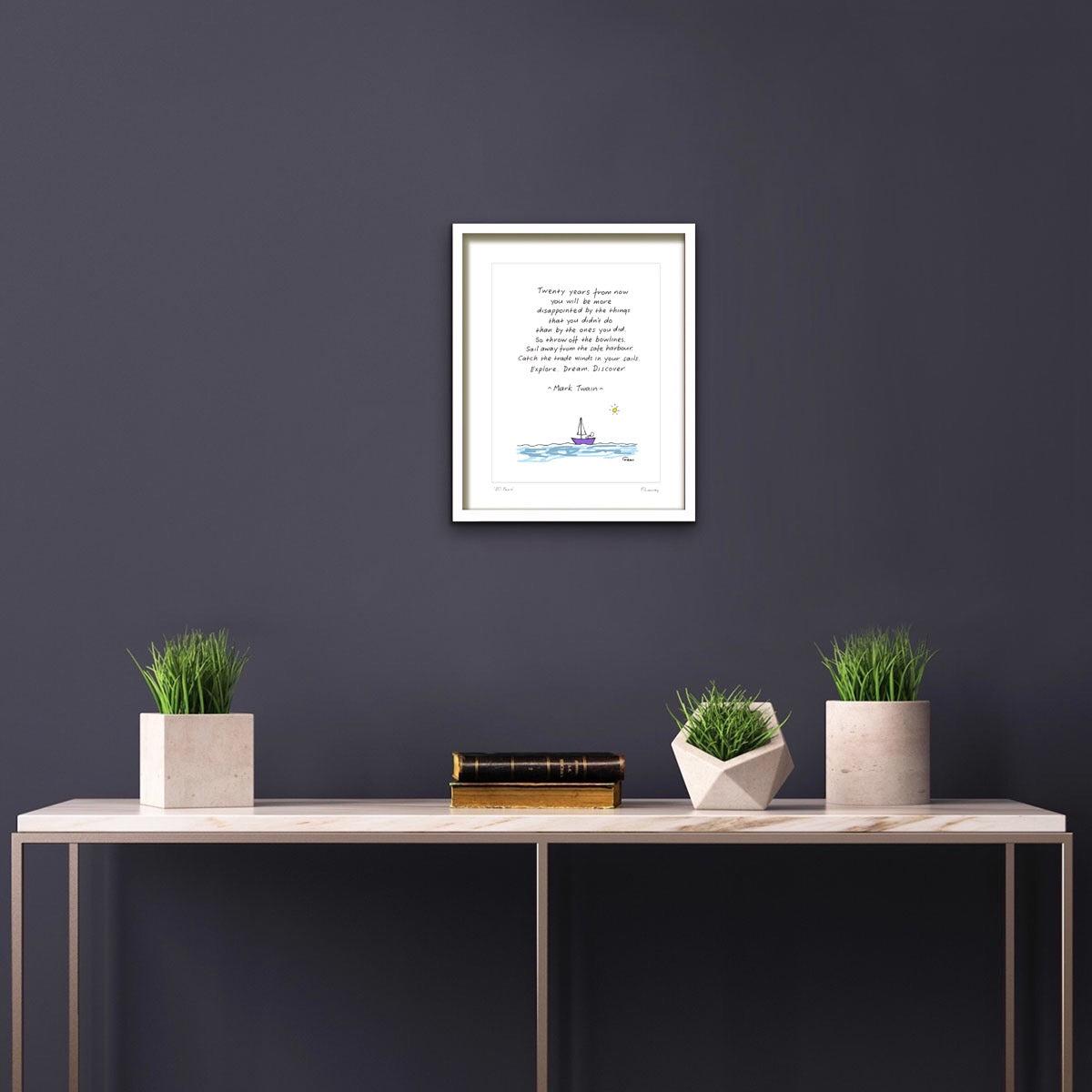 20 Years From Now Framed Print view 3