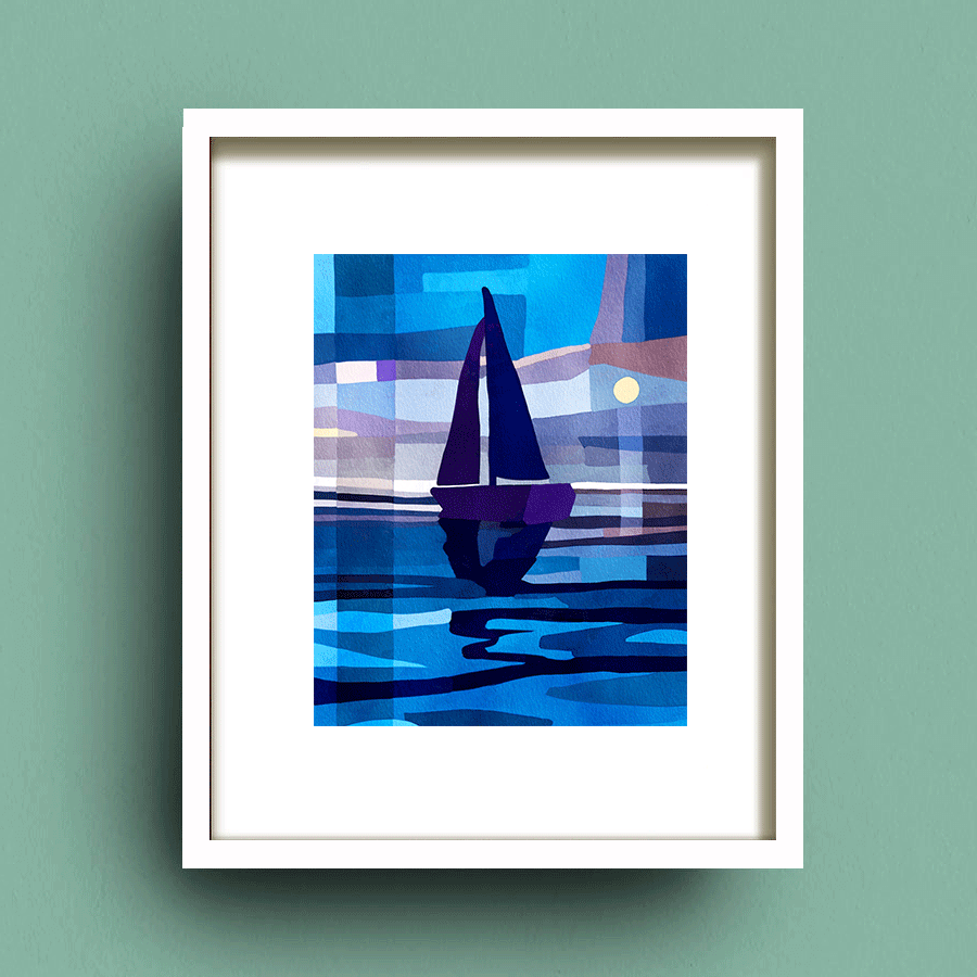 A Vast Ocean of Possibility Framed Print