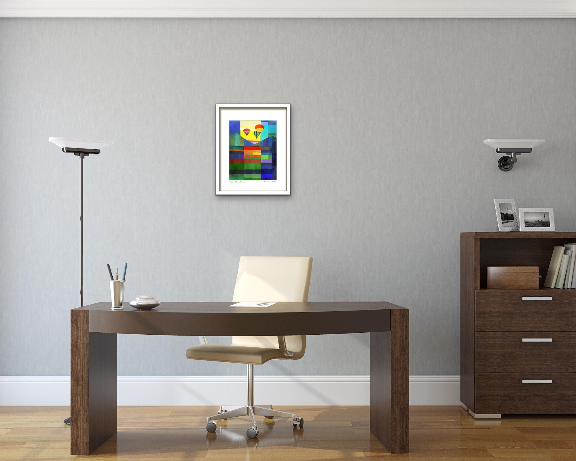 ‘Explore Dream Discover’ Framed Print view 2