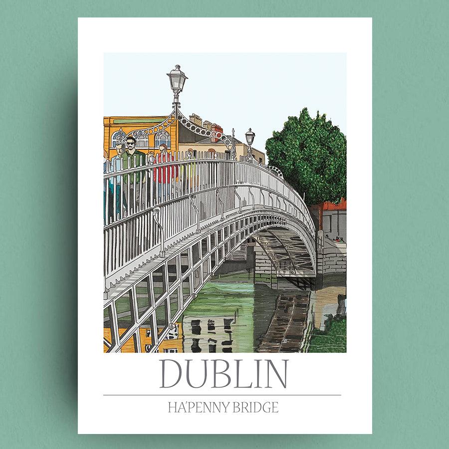 Ha’penny Bridge Dublin Framed Print view 2