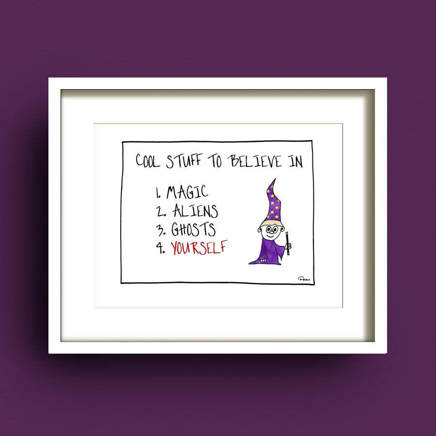 Wizard Cool Stuff Framed Print