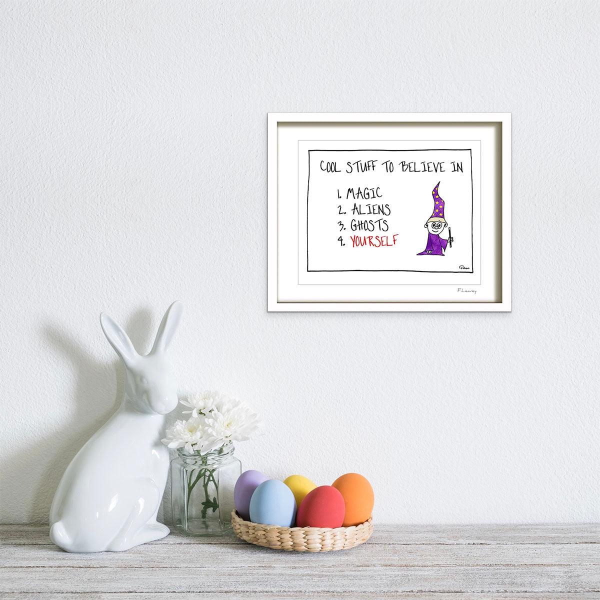 Wizard Cool Stuff Framed Print view 2