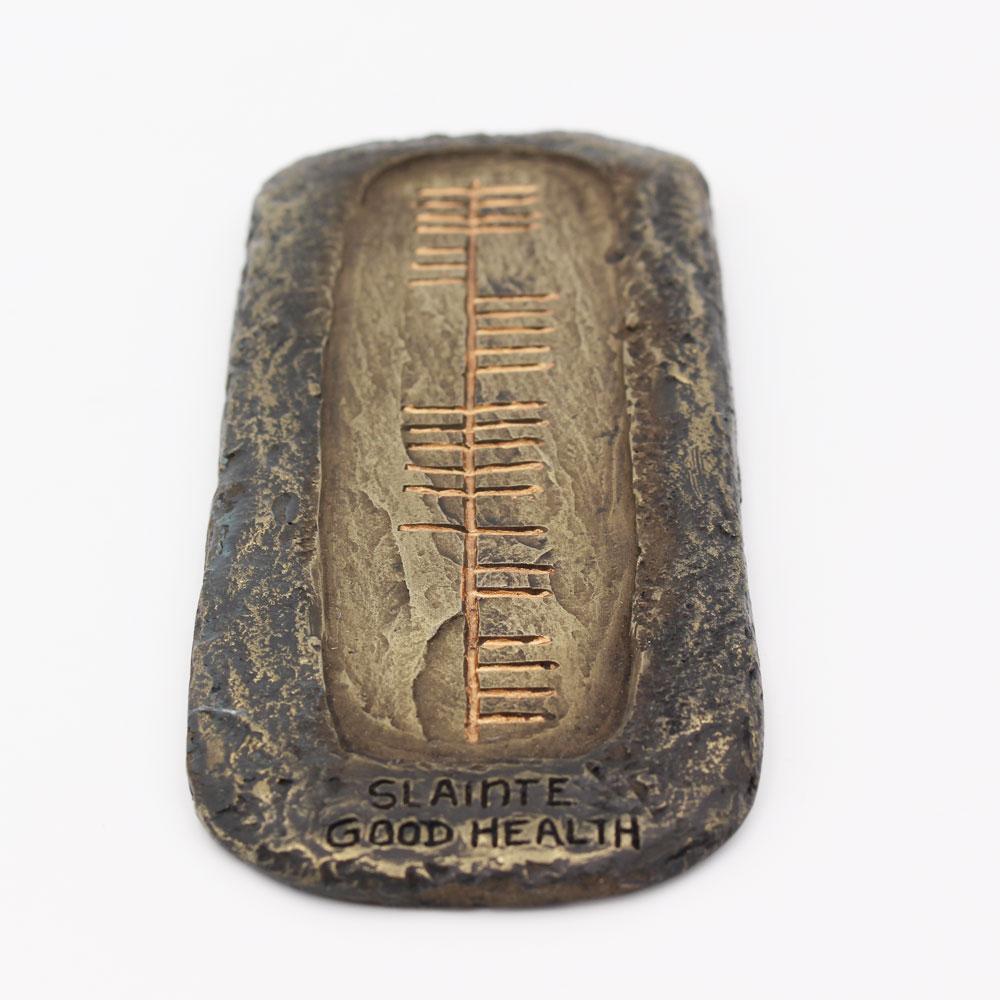 Slainte-Good Health Ogham Style Wall Hanging view 3