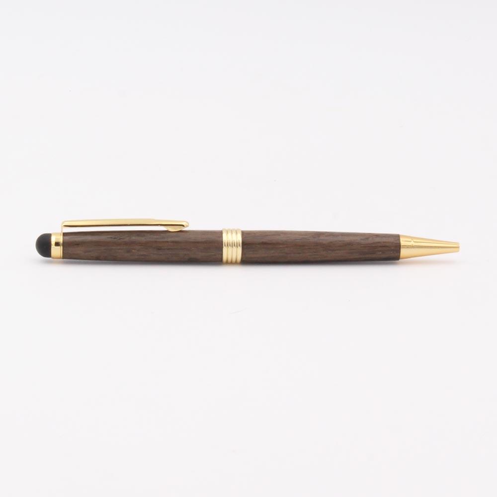 Bog Oak Wooden Stylus Pen with Personalised Pen Box view 2