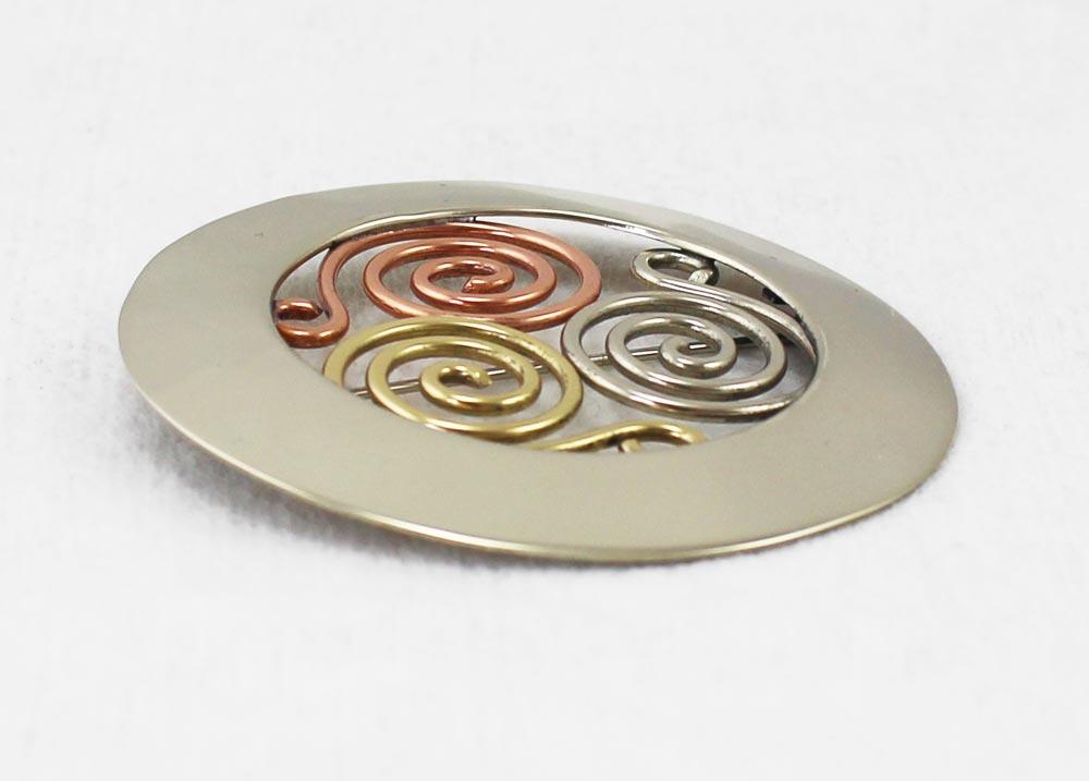 Triscle Brooch view 2