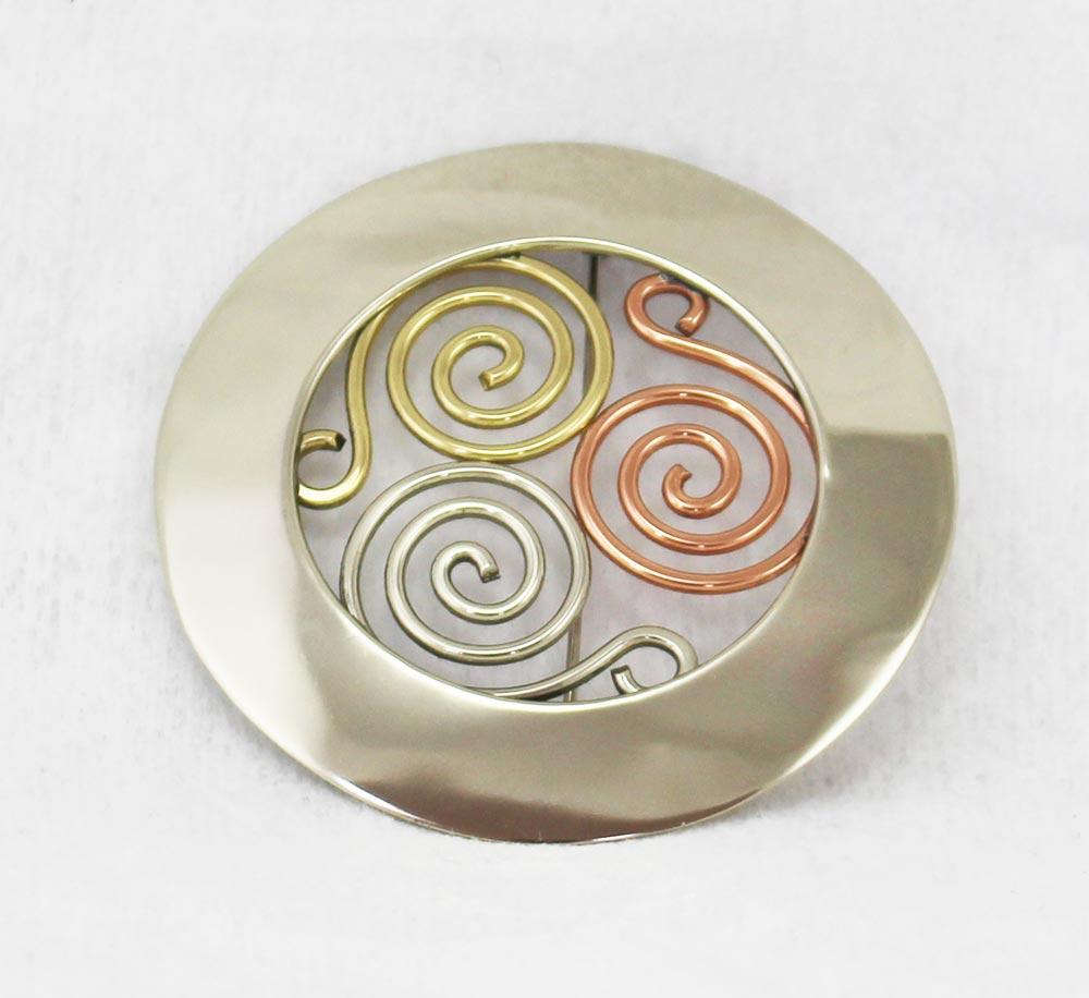 Triscle Brooch view 4