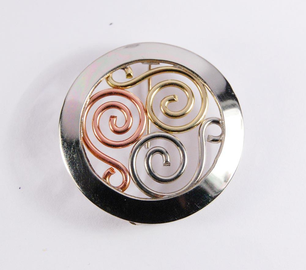 Triscle Brooch view 3