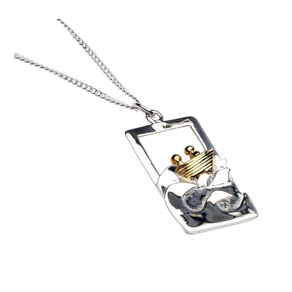 Voyage 3D Gold Plated and Silver Pendant