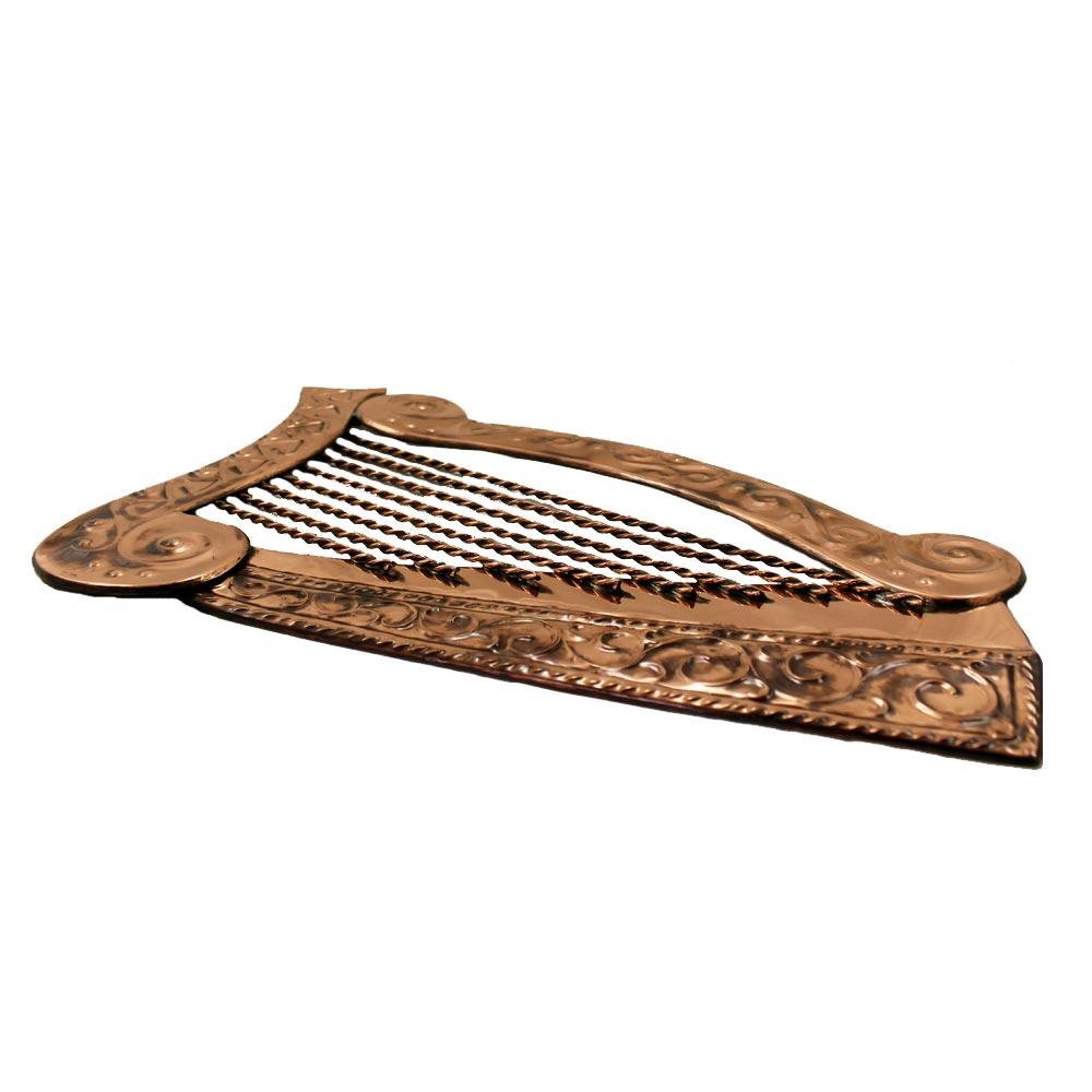 Irish Harp Copper Wall Art view 2