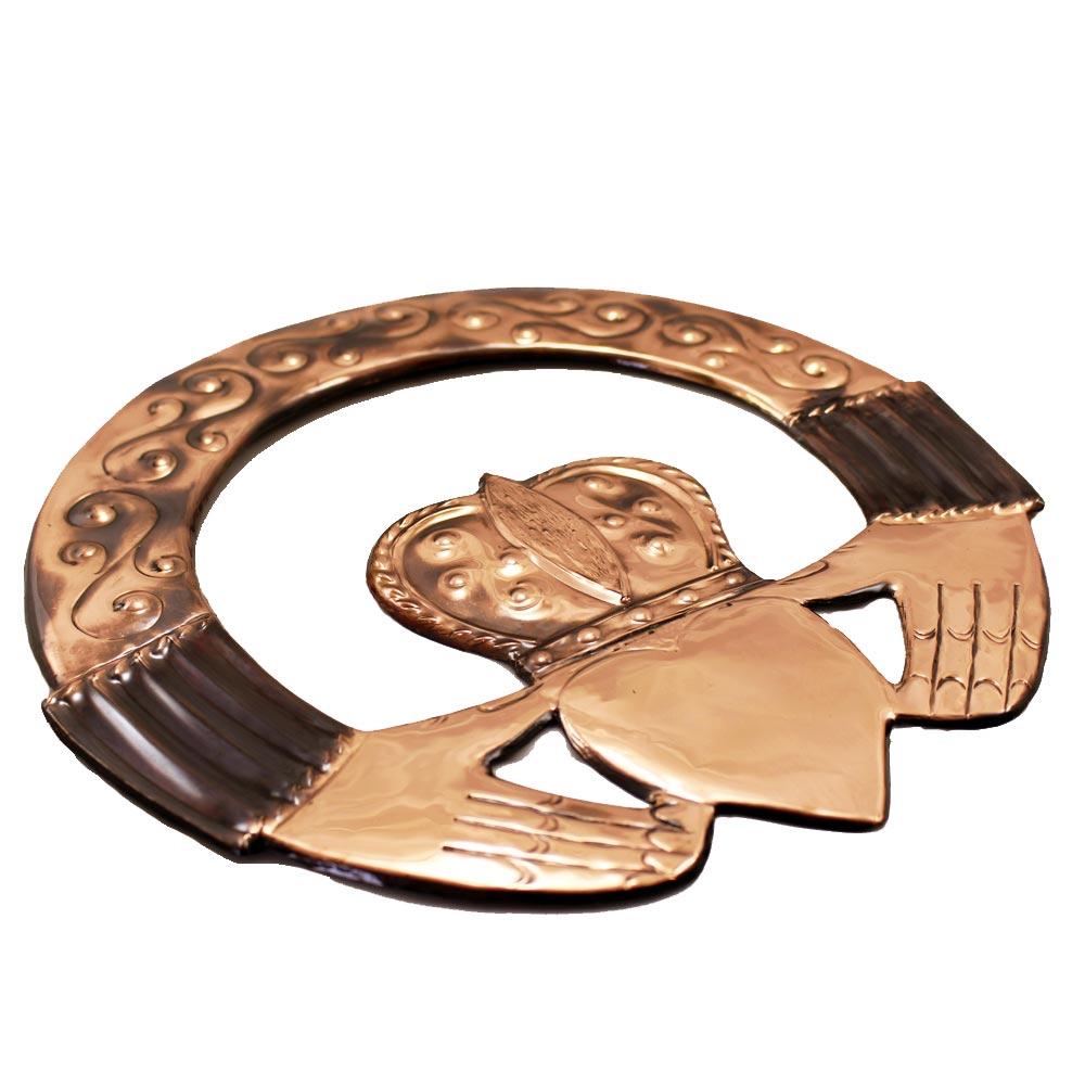 Claddagh Ring Copper Wall Art view 2