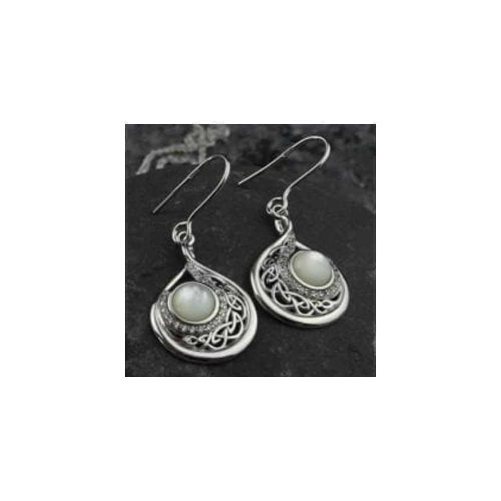 Arian Teardrop Pearl Earrings view 2