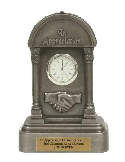 Bronze in Appreciation Clock