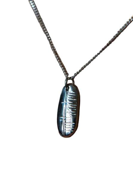 Happiness-Sonas Ogham Silver Pendant