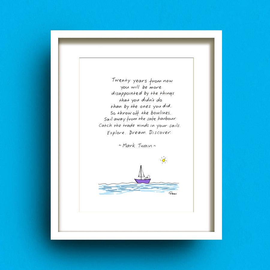 20 Years From Now Framed Print