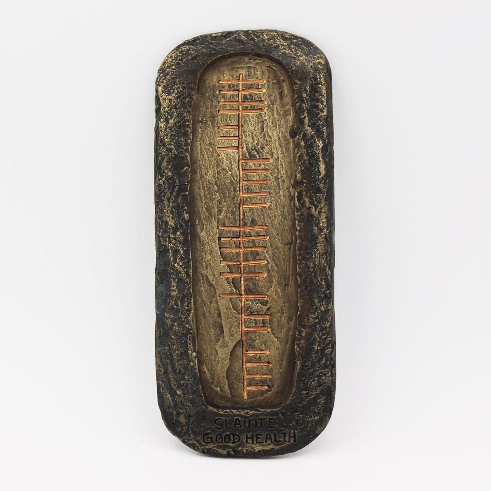 Slainte-Good Health Ogham Style Wall Hanging