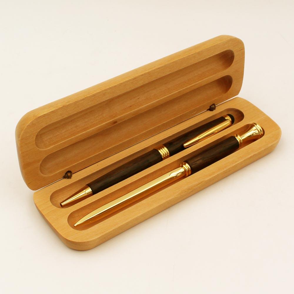 Bog Oak Pen & Letter Opener with Personalised Pen Box