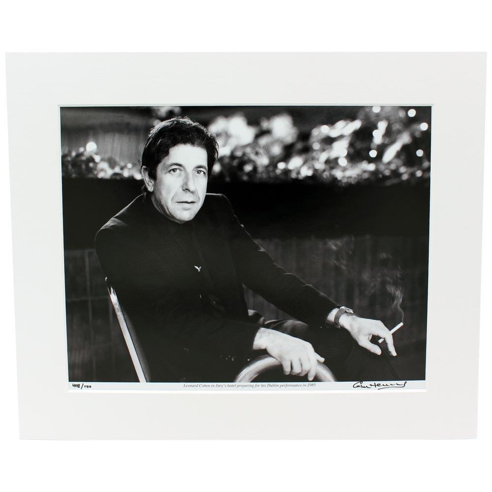 Leonard Cohen Mounted Photo