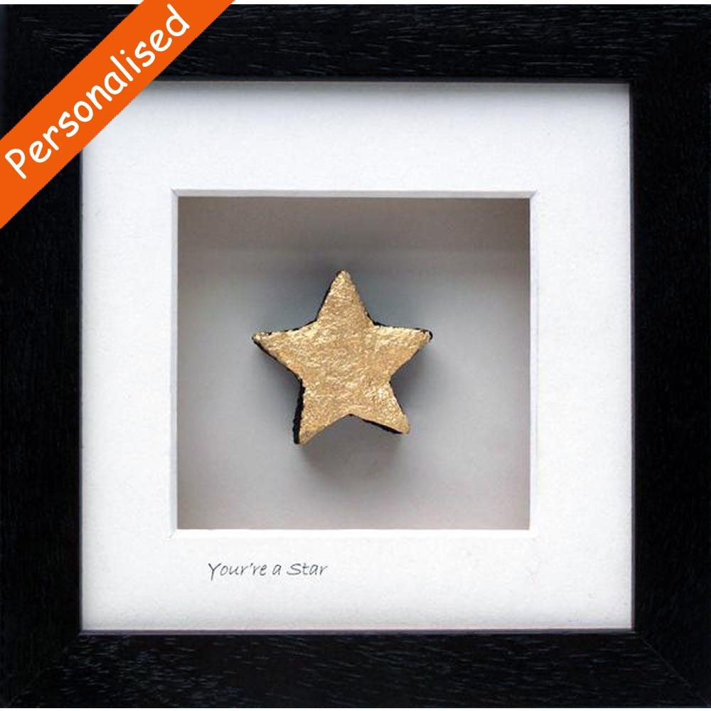 ‘You’re a Star’ Framed Irish Turf Carvings