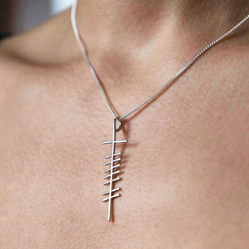 Grá – Love Ogham Silver Pendant