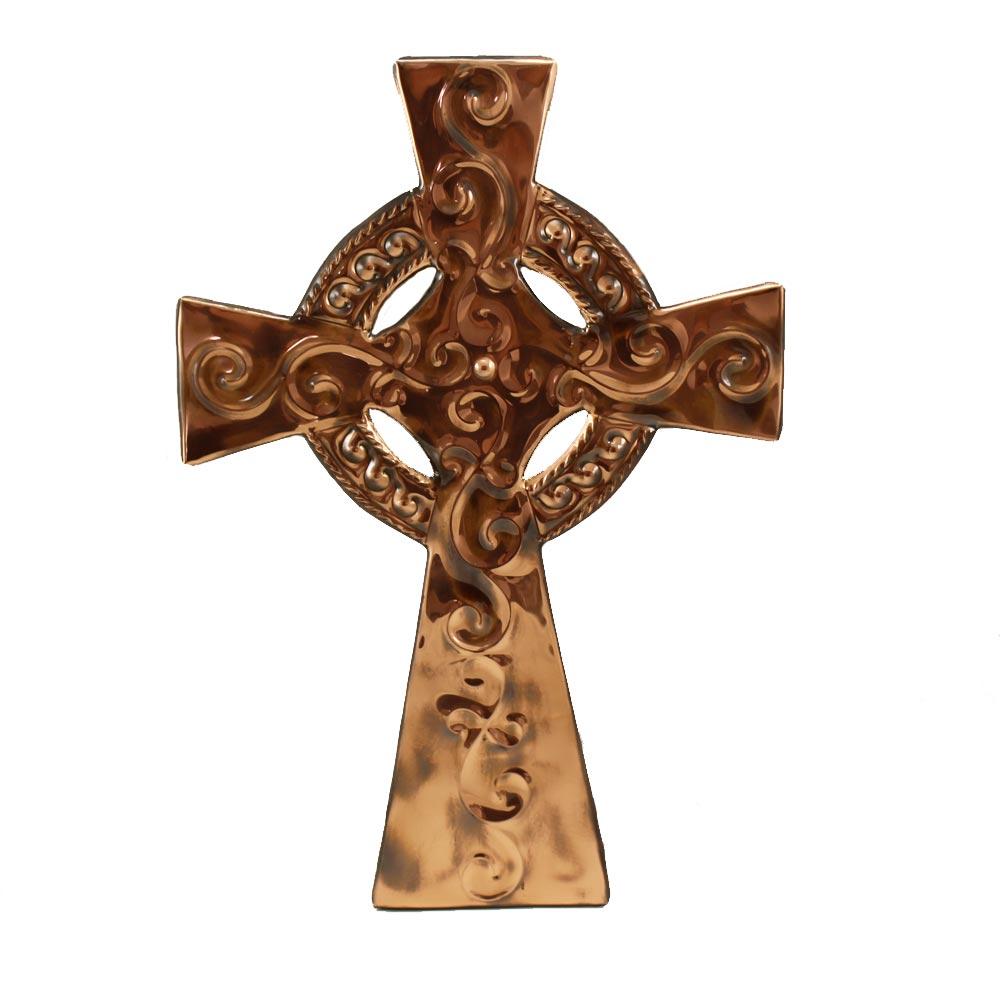 Copper Celtic Cross Wall Art