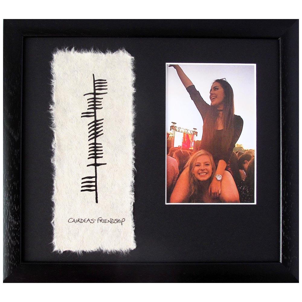 Friendship Ogham Style Photo Frame