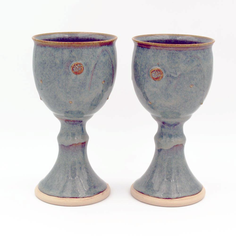 Glás Celtic Pottery Goblets set of 2