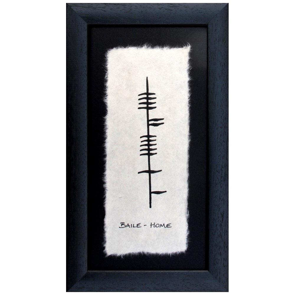 Baile – Home Ogham Style Small Frame