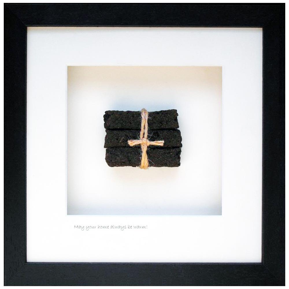 ‘Home Turf’ Framed Irish Turf Carvings (large)