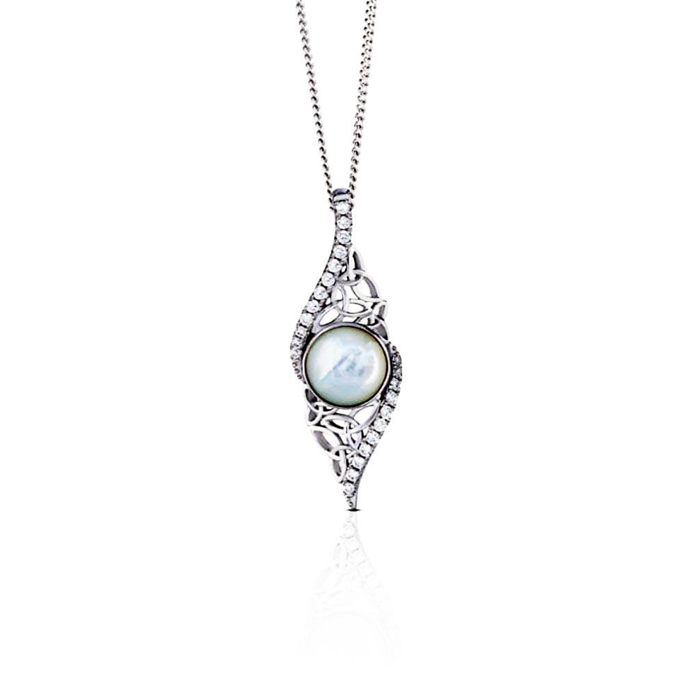 Arian Trinity Pearl Necklace