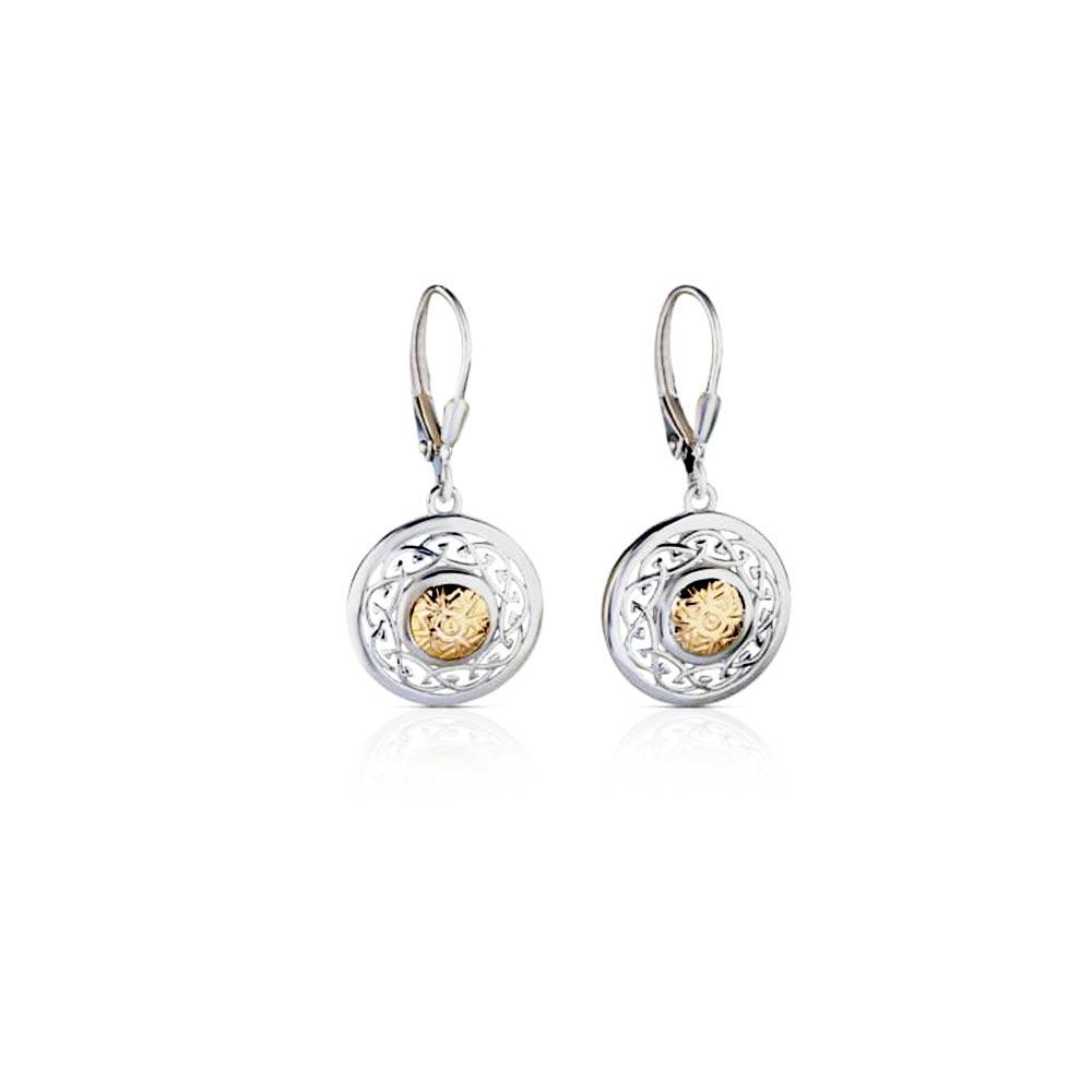 Winter Solstice Celtic Eternity Knot Earrings