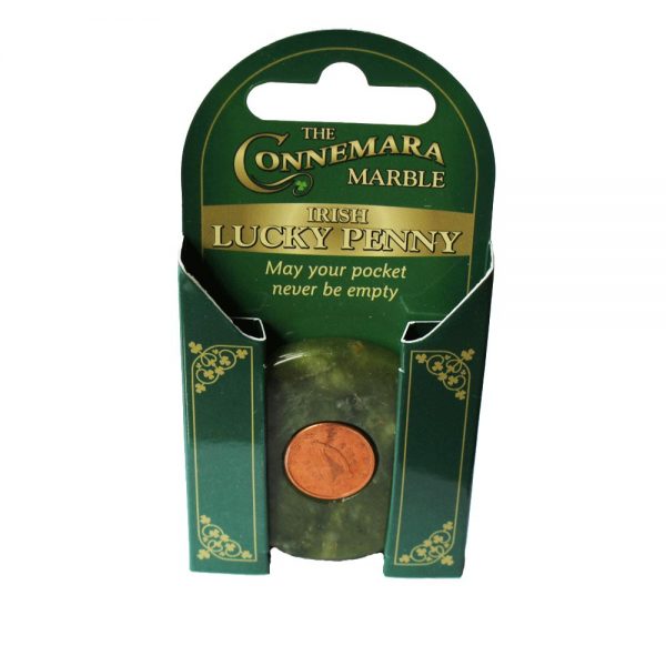 Lucky Penny gift, Connemara Marble Ireland